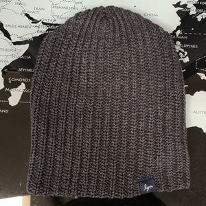 Love Your Melon Charcoal Speckled Beanie New